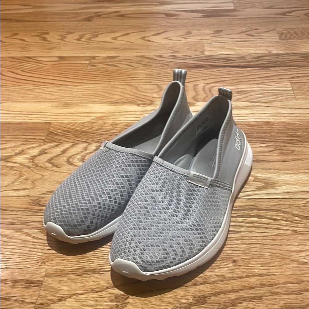 adidas Gray Slip-On Athletic Shoes - Picture 4 of 4